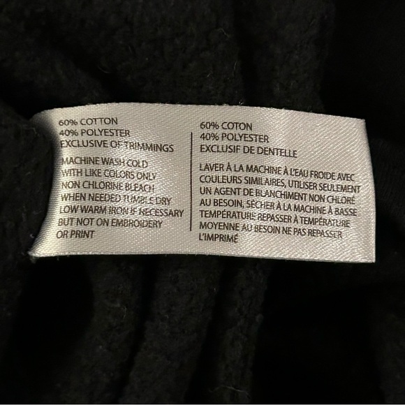 U.S. Polo Assn. Women's Black Cropped Quarter Zip Fleece Pullover Hoodie - Picture 9 of 9